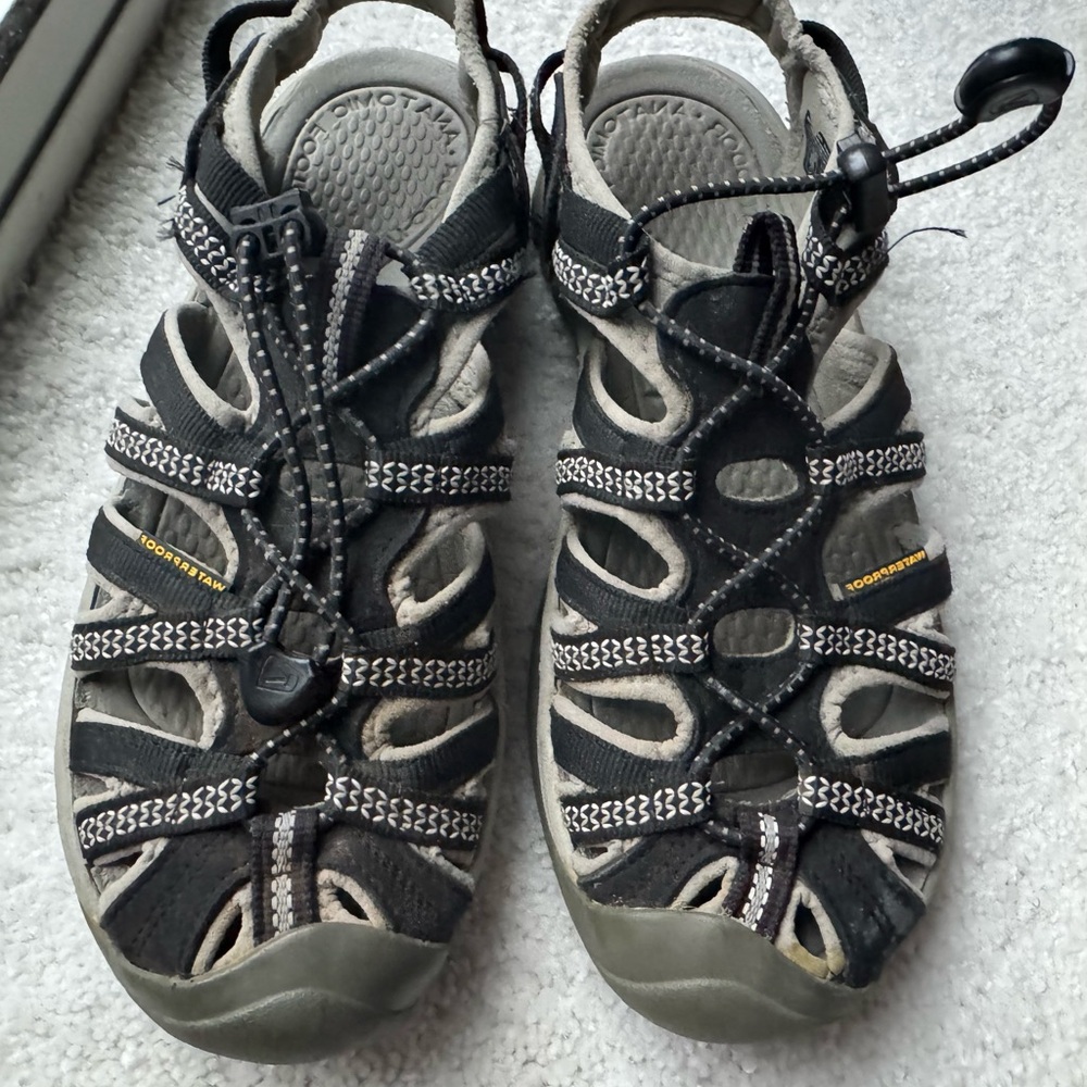 Keen Women's Black and Gray Outdoor Sandals